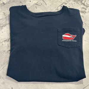 Vineyard Vines Dark Blue Tee with Logo